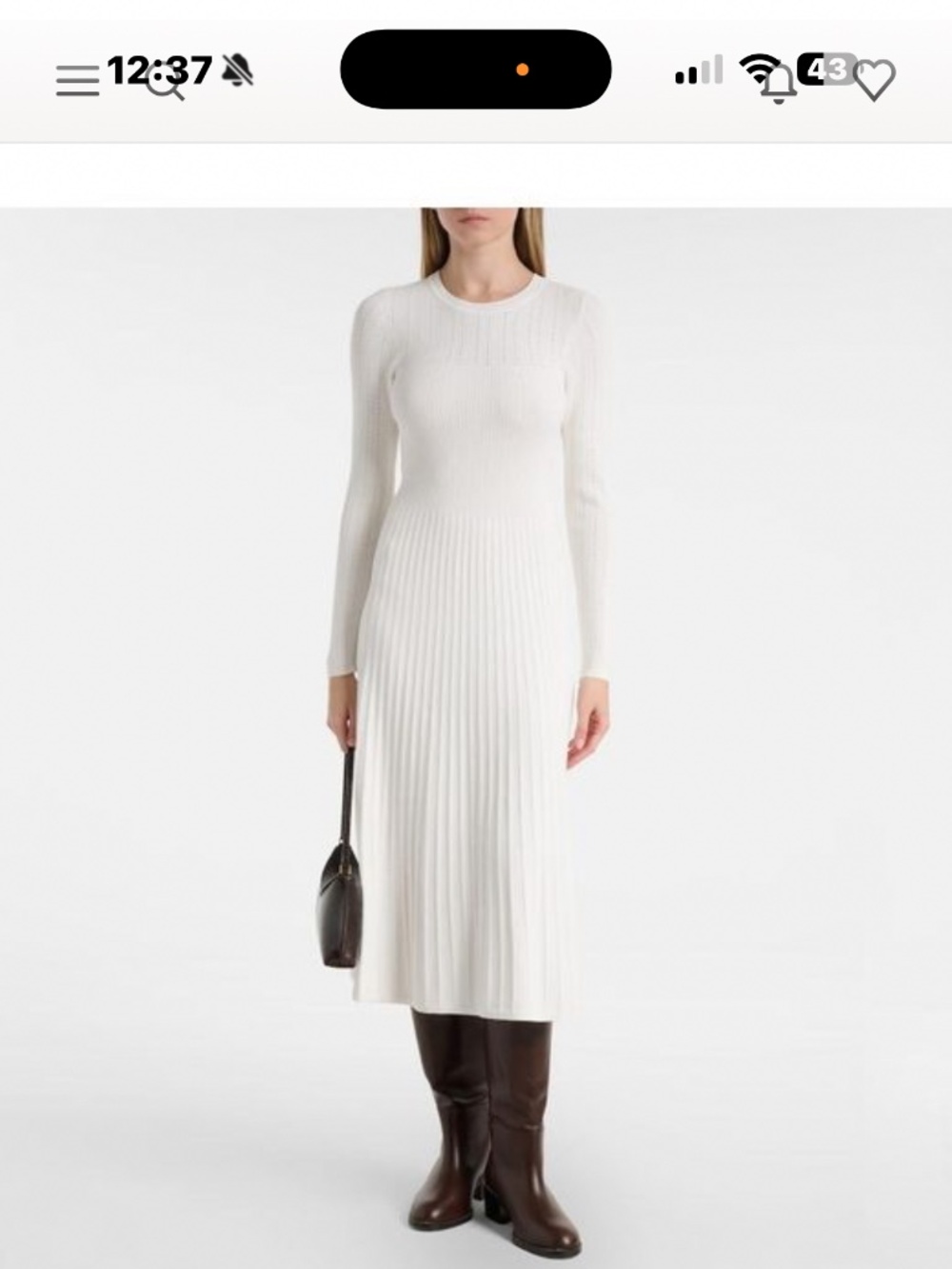 VERONICA BEARD NAMI Ribbed Knit Sweater Dress (New w/o tags)